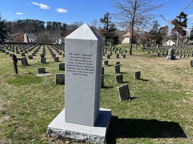 The Ladies' Memorial Association Register� Marker image. Click for full size.