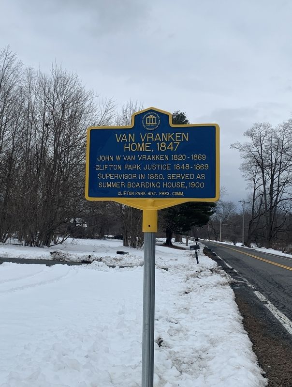 Van Vranken Home, 1847 Marker. Click for full size. Van Vranken Home, 1847 Marker image. Click for full size.