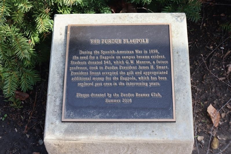 The Purdue Flagpole Marker image. Click for full size.