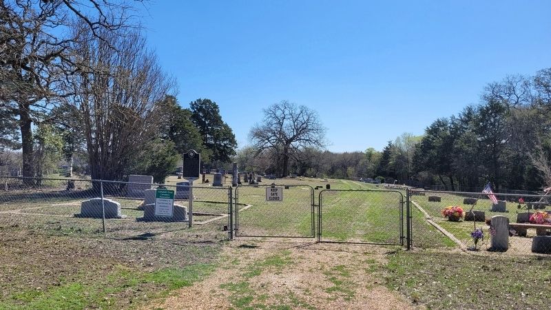 The view of the Campbell-Elrod Cemetery and Marker at the entrance to the cemetery. Click for full size. The view of the Campbell-Elrod Cemetery and Marker at the entrance to the cemetery image. Click for full size.