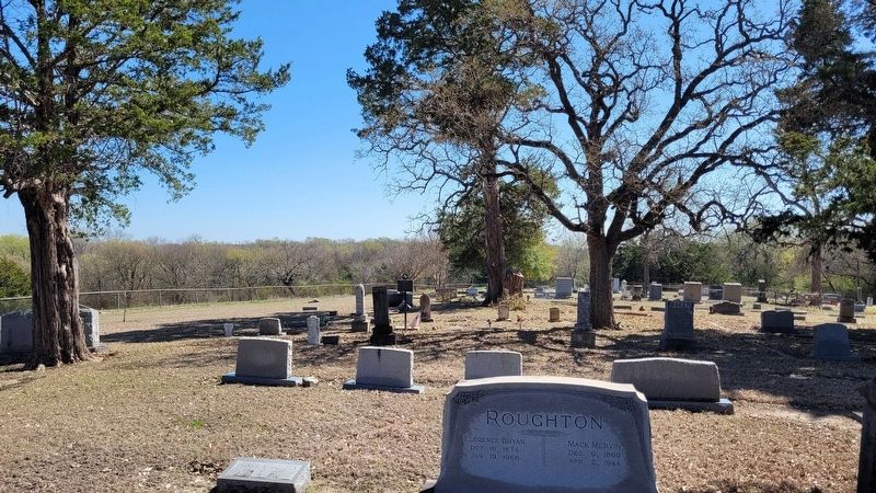 The view of the David Wilson Campbell Marker in the cemetery image. Click for full size.