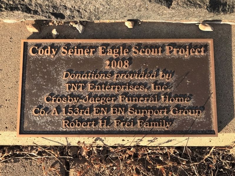 Eagle Scout Project Marker. Click for full size. Eagle Scout Project Marker image. Click for full size.