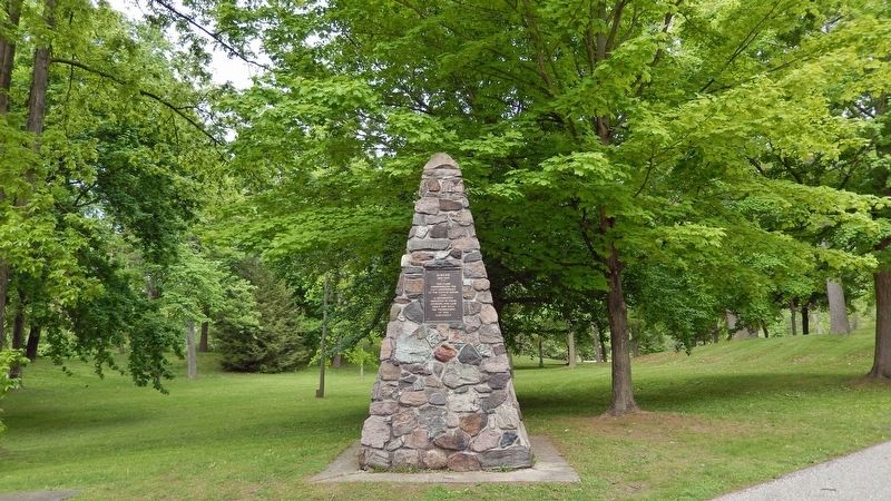 Simcoe Centennial Cairn image. Click for full size.