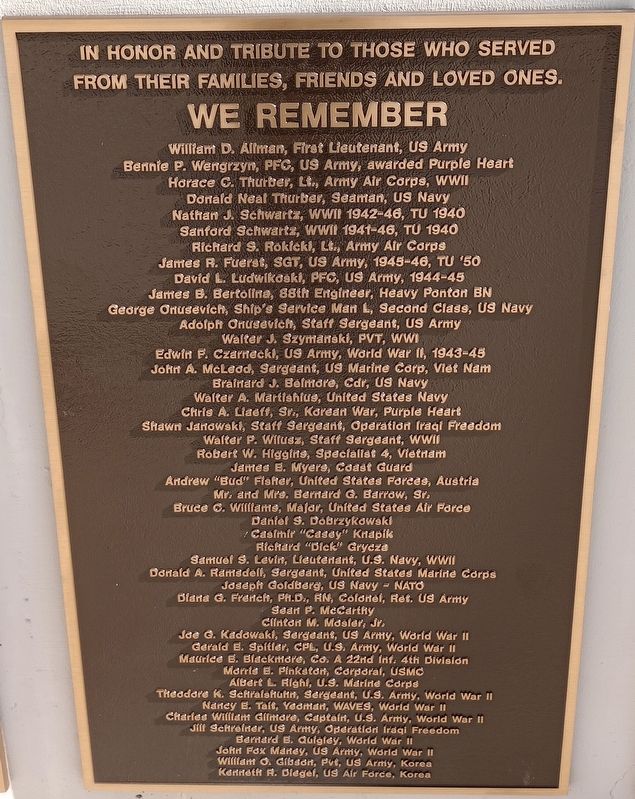 We Remember Marker image. Click for full size.