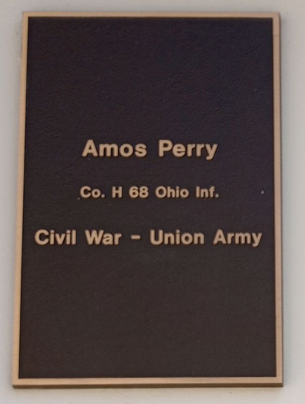 Amos Perry Marker. Click for full size. Amos Perry Marker image. Click for full size.