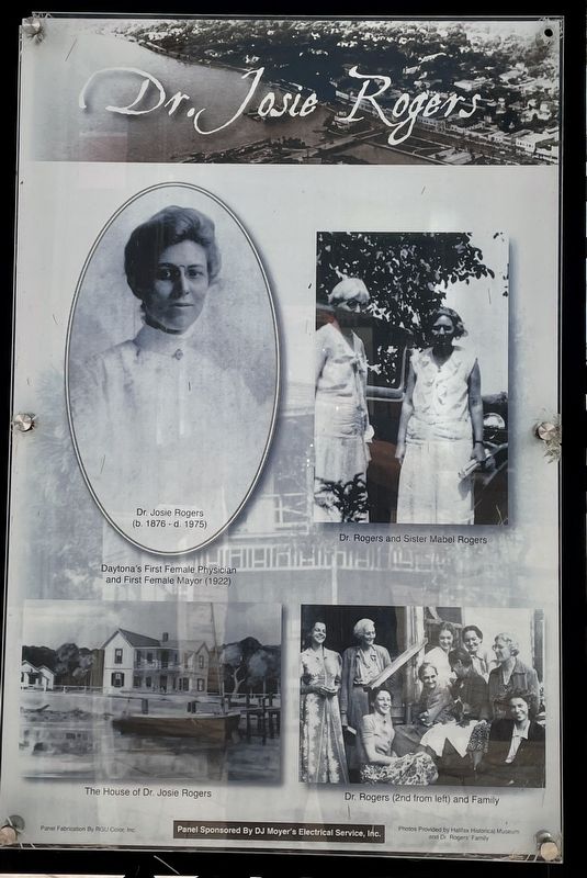 Dr. Josie Rogers Marker. Click for full size. Dr. Josie Rogers Marker image. Click for full size.