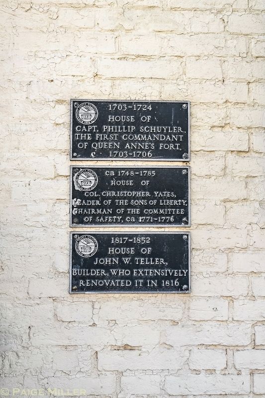 1703�1724 House of Capt. Phillip Schuyler Marker image. Click for full size.