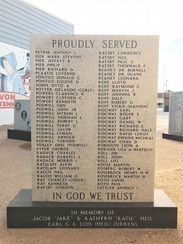 Avon Area Veterans Memorial (northeast wall, side 2). Click for full size. Avon Area Veterans Memorial (northeast wall, side 2) image. Click for full size.