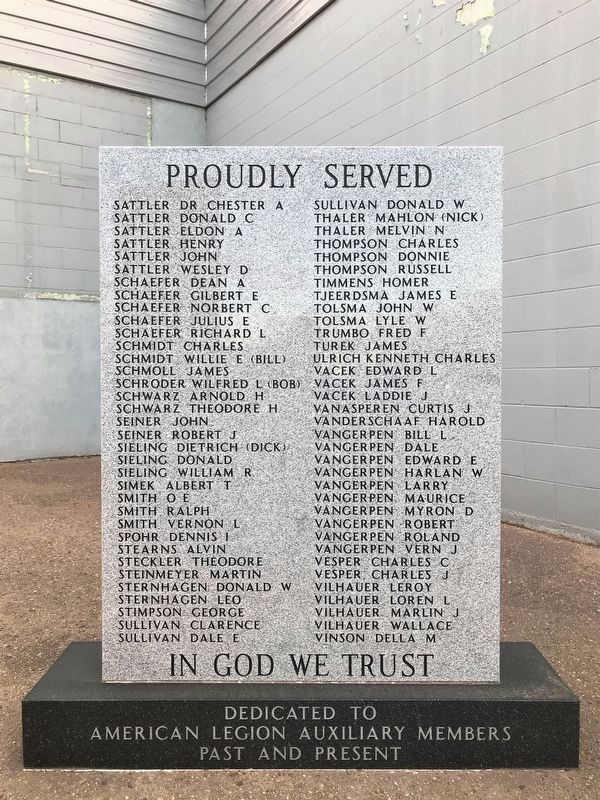 Avon Area Veterans Memorial (southeast wall, side 1) image. Click for full size.