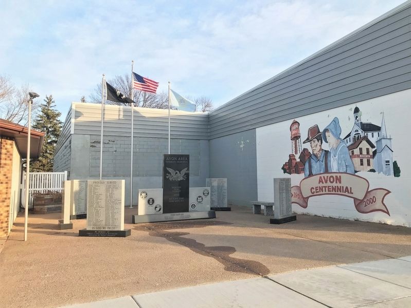 Avon Area Veterans Memorial. Click for full size. Avon Area Veterans Memorial image. Click for full size.