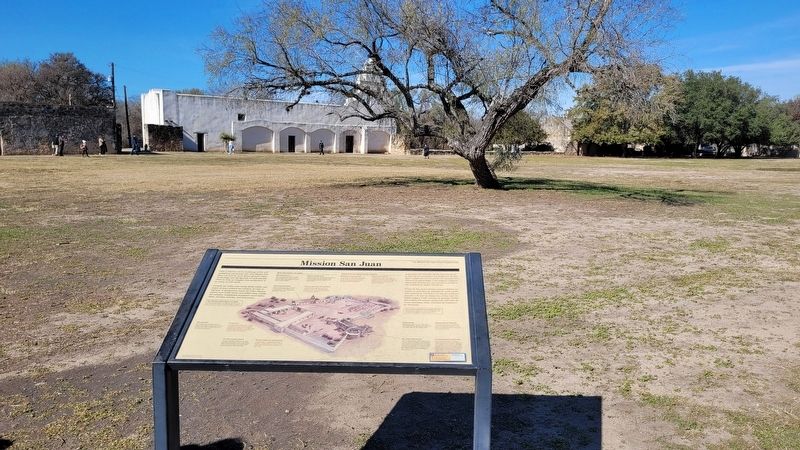 The Mission San Juan Chapel and Marker image. Click for full size.