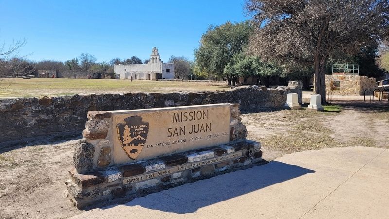 The entrance to the Mission San Juan image. Click for full size.