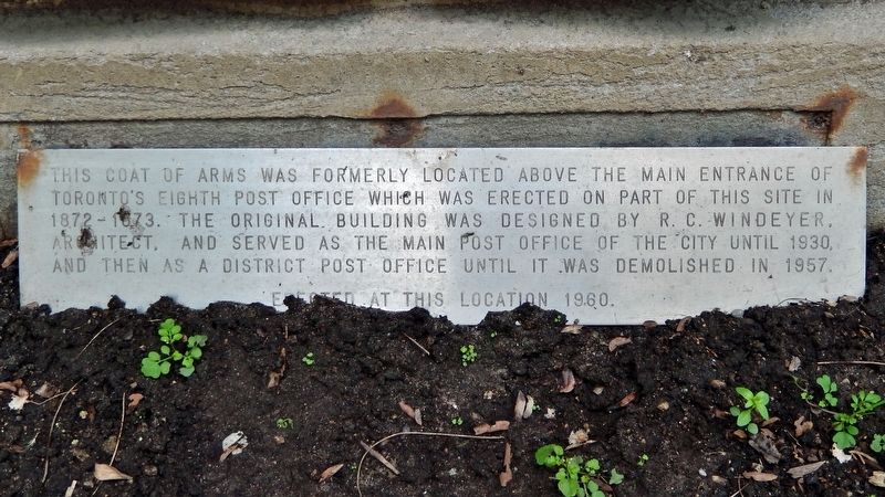 Toronto's Eighth Post Office Marker. Click for full size. Toronto's Eighth Post Office Marker image. Click for full size.