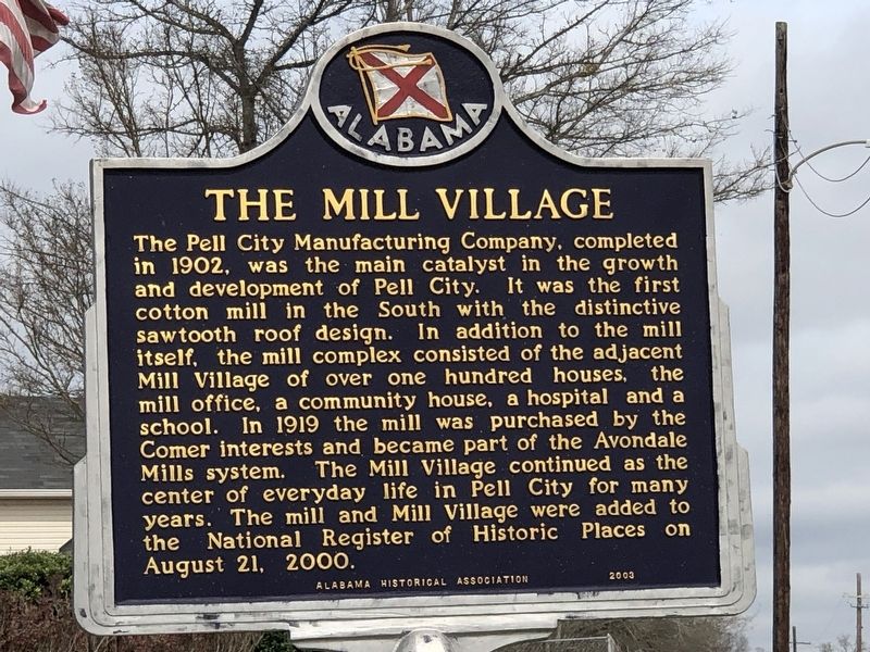 The Mill Village Marker image. Click for full size.