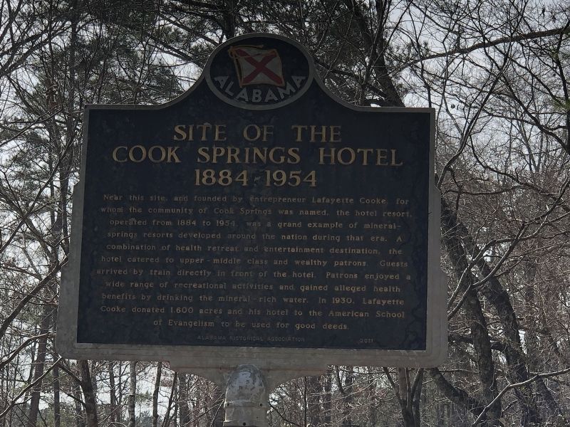Site of the Cook Springs Hotel Marker image. Click for full size.