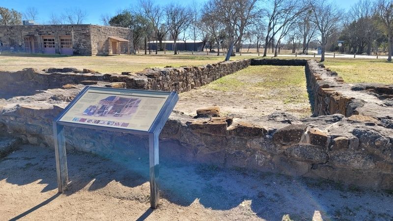 The outline of the old Granary and Marker. Click for full size. The outline of the old Granary and Marker image. Click for full size.