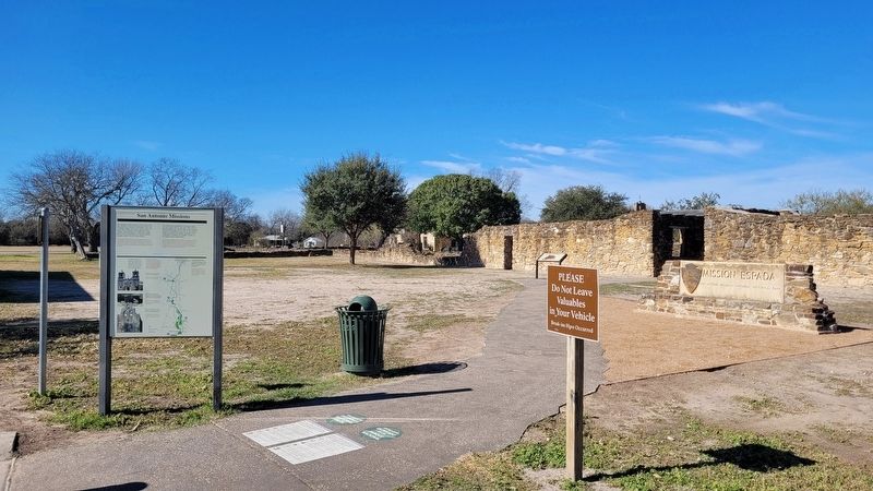 The entrance to the Mission Espada. Click for full size. The entrance to the Mission Espada image. Click for full size.
