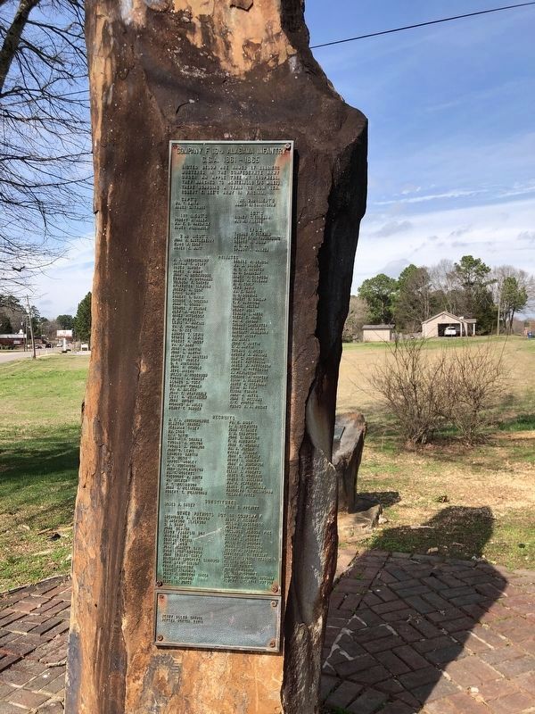 Company F 10th Alabama Infantry C.S.A. 1861-1865 Marker image. Click for full size.