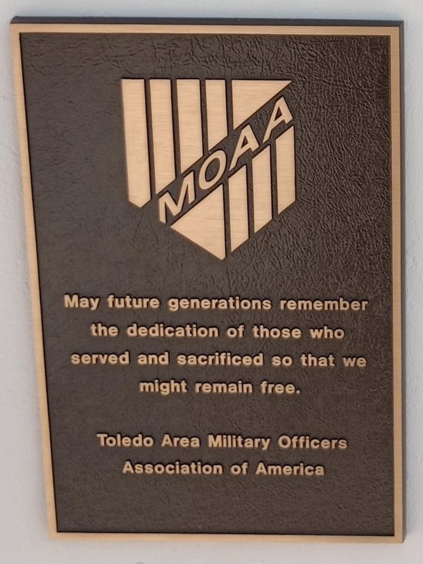 MOAA Veterans Memorial Marker. Click for full size. MOAA Veterans Memorial Marker image. Click for full size.