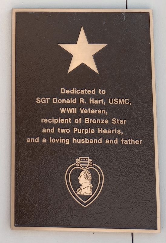 SGT Donald R. Hart Marker image. Click for full size.