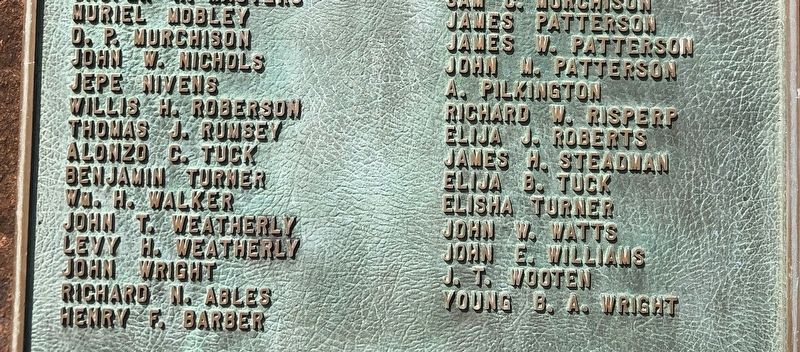 Marker detail: Privates (cont'd) image. Click for full size.