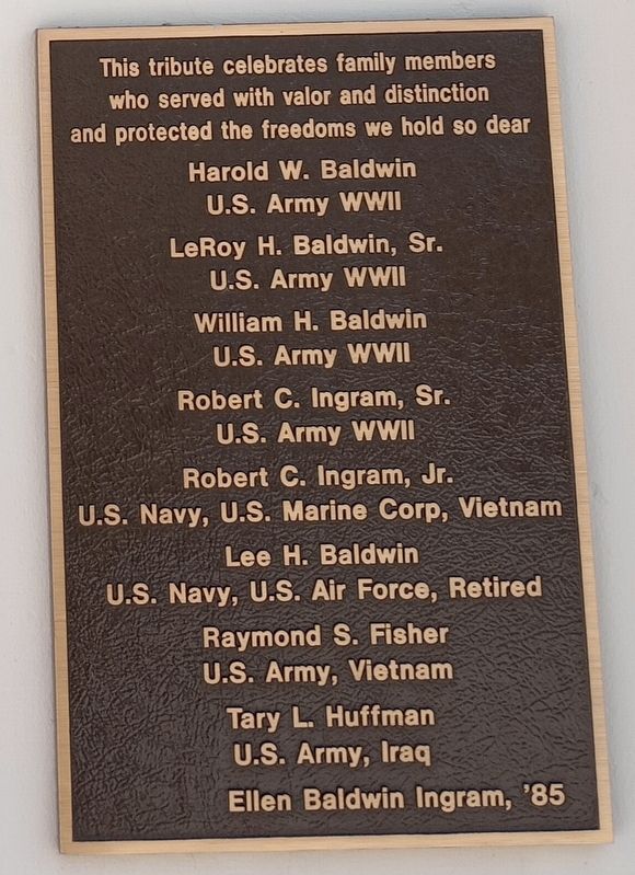 This tribute celebrates family members Marker image. Click for full size.