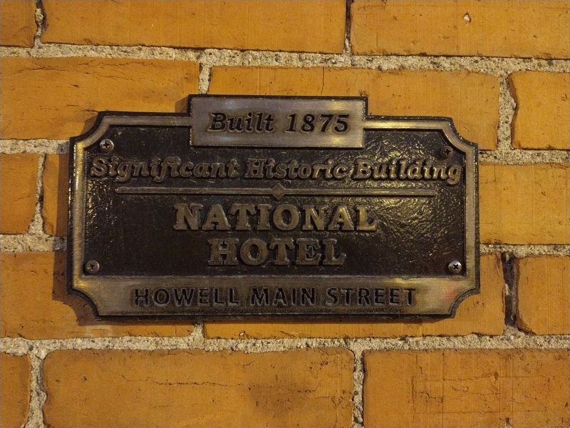 National Hotel Marker image. Click for full size.