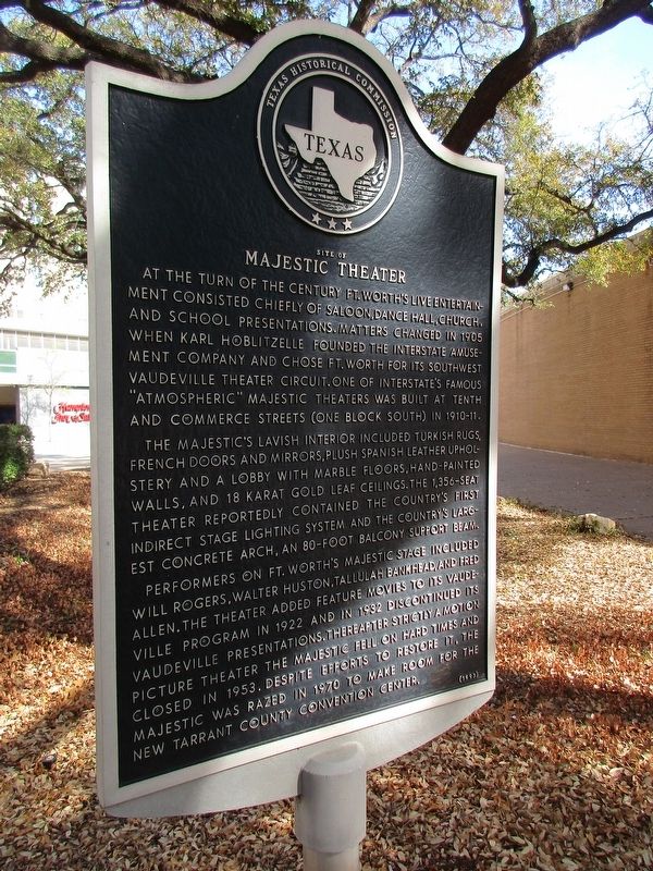 Site of Majestic Theatre Marker image. Click for full size.