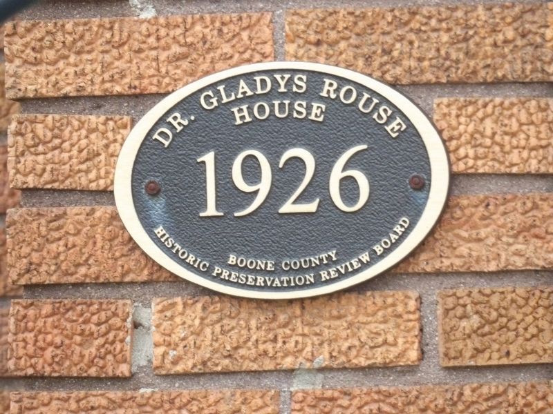 Dr. Gladys Rouse House Marker image. Click for full size.