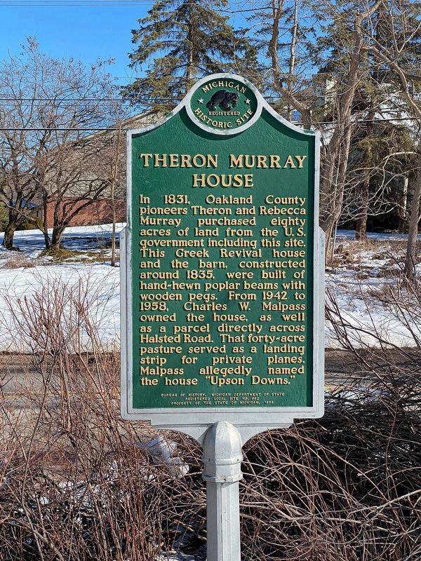 Theron Murray House Marker image. Click for full size.
