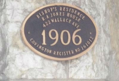 Bishop's Residence Marker image. Click for full size.