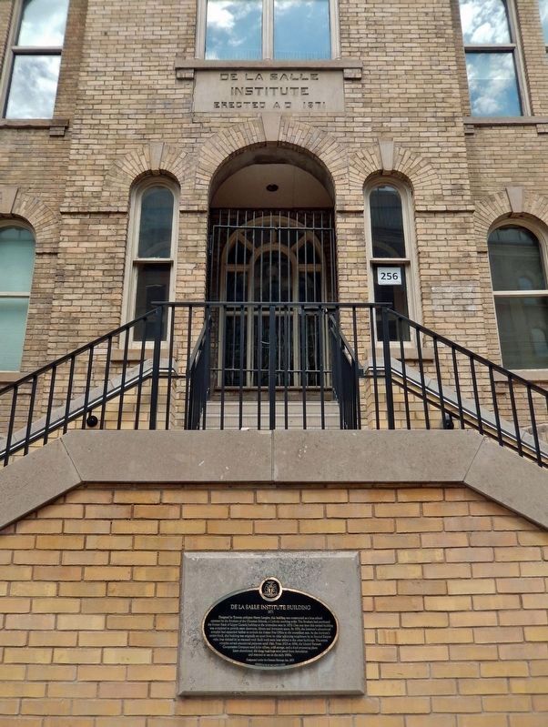 De La Salle Institute Building Marker image. Click for full size.