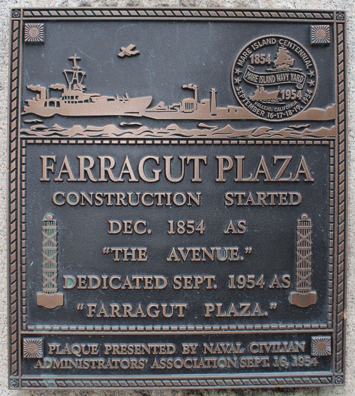 Farragut Plaza Marker image. Click for full size.