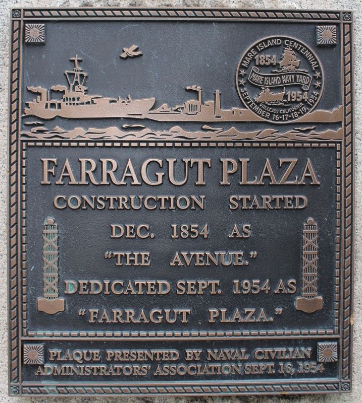Farragut Plaza Marker. Click for full size. Farragut Plaza Marker image. Click for full size.
