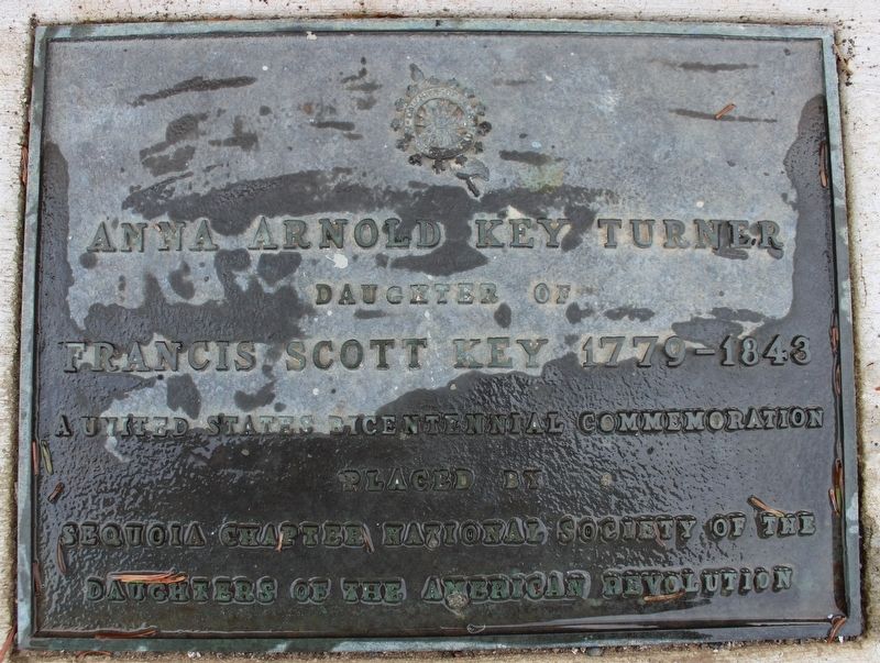 Anna Arnold Key Turner Marker. Click for full size. Anna Arnold Key Turner Marker image. Click for full size.