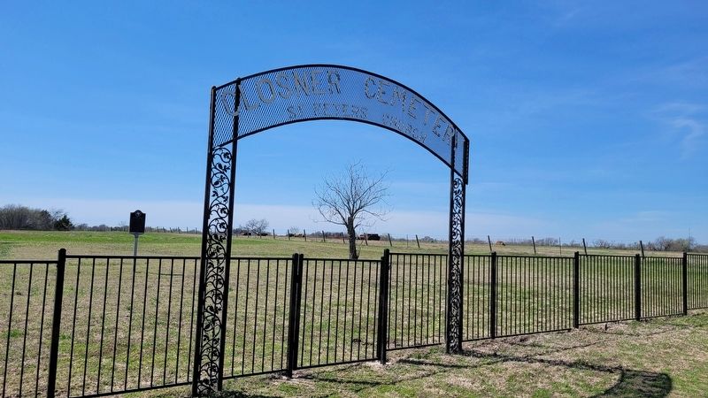 The view of the Former Site of St. Peter's Church Marker from the driveway. Click for full size. The view of the Former Site of St. Peter's Church Marker from the driveway image. Click for full size.