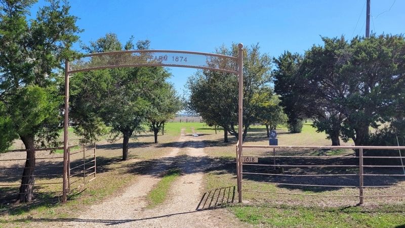 The view of the Groppe Barn Marker from the street. Click for full size. The view of the Groppe Barn Marker from the street image. Click for full size.