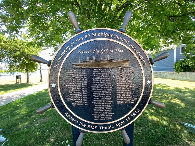 Titanic Memorial Marker. Click for full size. Titanic Memorial Marker image. Click for full size.