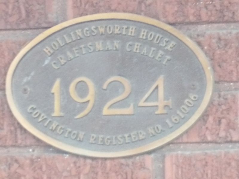 Hollingsworth House Marker. Click for full size. Hollingsworth House Marker image. Click for full size.