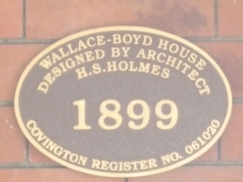 Wallace-Boyd House Marker image. Click for full size.
