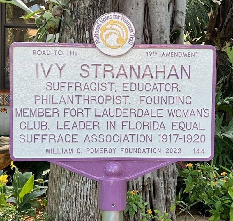 Ivy Stranahan Marker image. Click for full size.