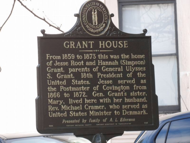 Grant House Marker (side A). Click for full size. Grant House Marker (side A) image. Click for full size.