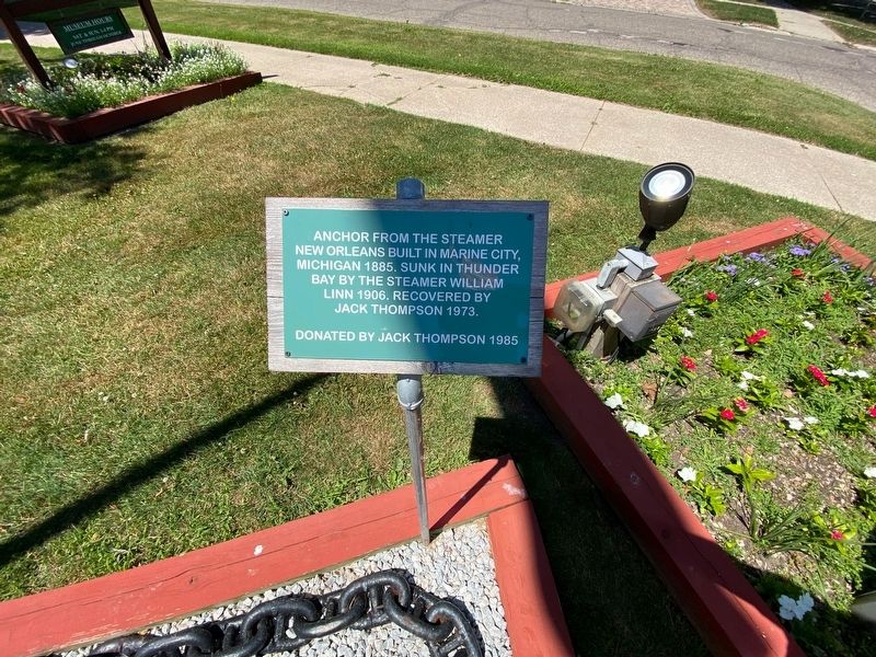<i>New Orleans</i> Anchor Marker. Click for full size. <i>New Orleans</i> Anchor Marker image. Click for full size.