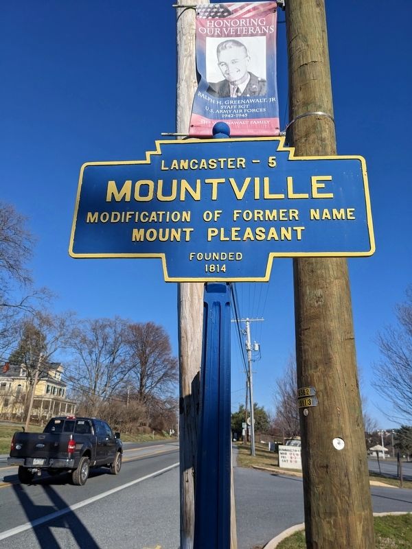 Mountville Marker. Click for full size. Mountville Marker image. Click for full size.