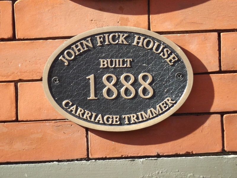 John Fick House Marker image. Click for full size.