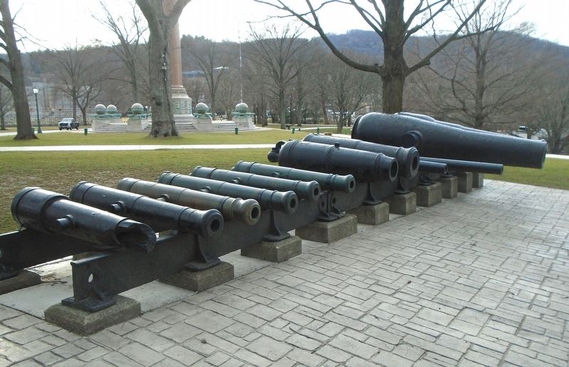 6-Pounder Smooth-Bore Field Gun (third from left) image. Click for full size.