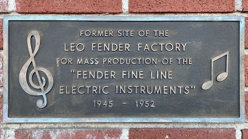 Leo Fender Factory Marker image. Click for full size.