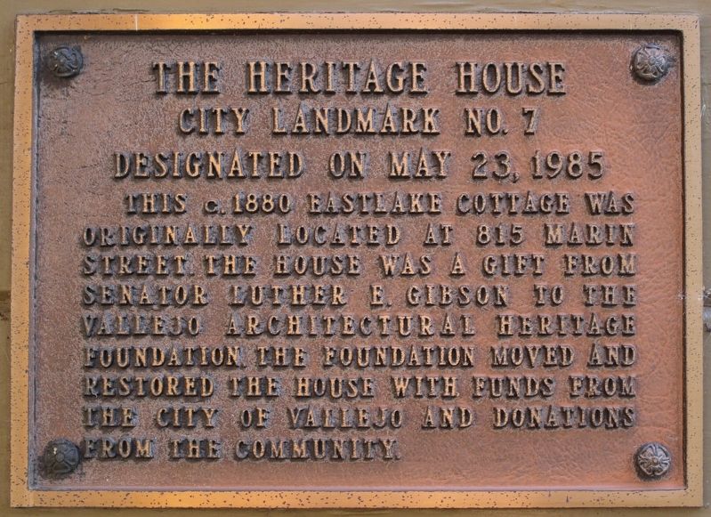 The Heritage House Marker image. Click for full size.