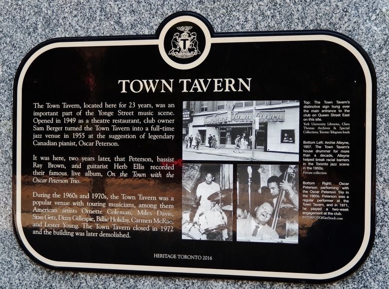 Town Tavern Marker image. Click for full size.