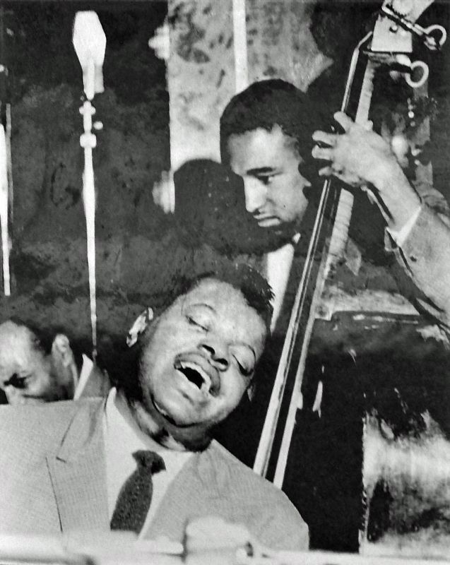Marker detail: Oscar Peterson Trio, 1960s image. Click for full size.